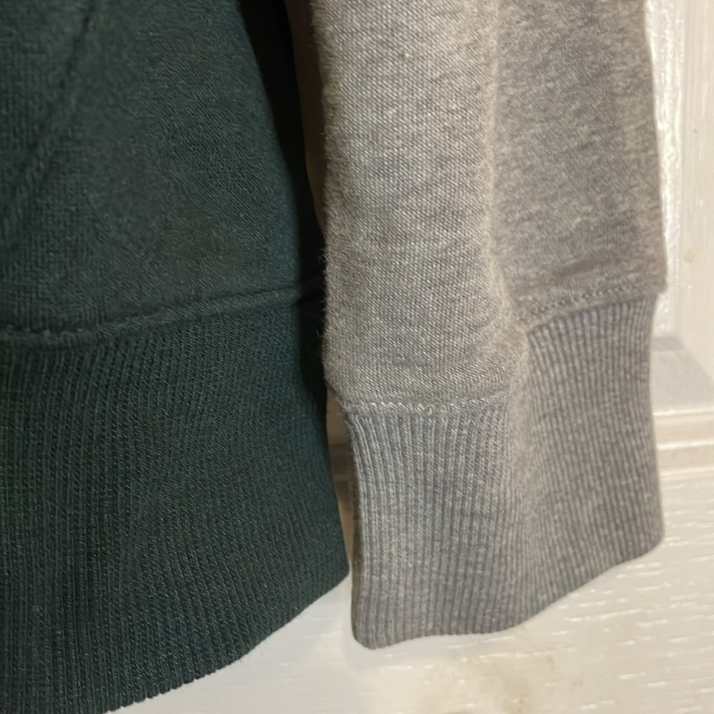 GOODFELLOW & CO. Full Zip Front Fleece Hoodie, Pockets, Men’s L, Gray Green - Picture 3 of 8